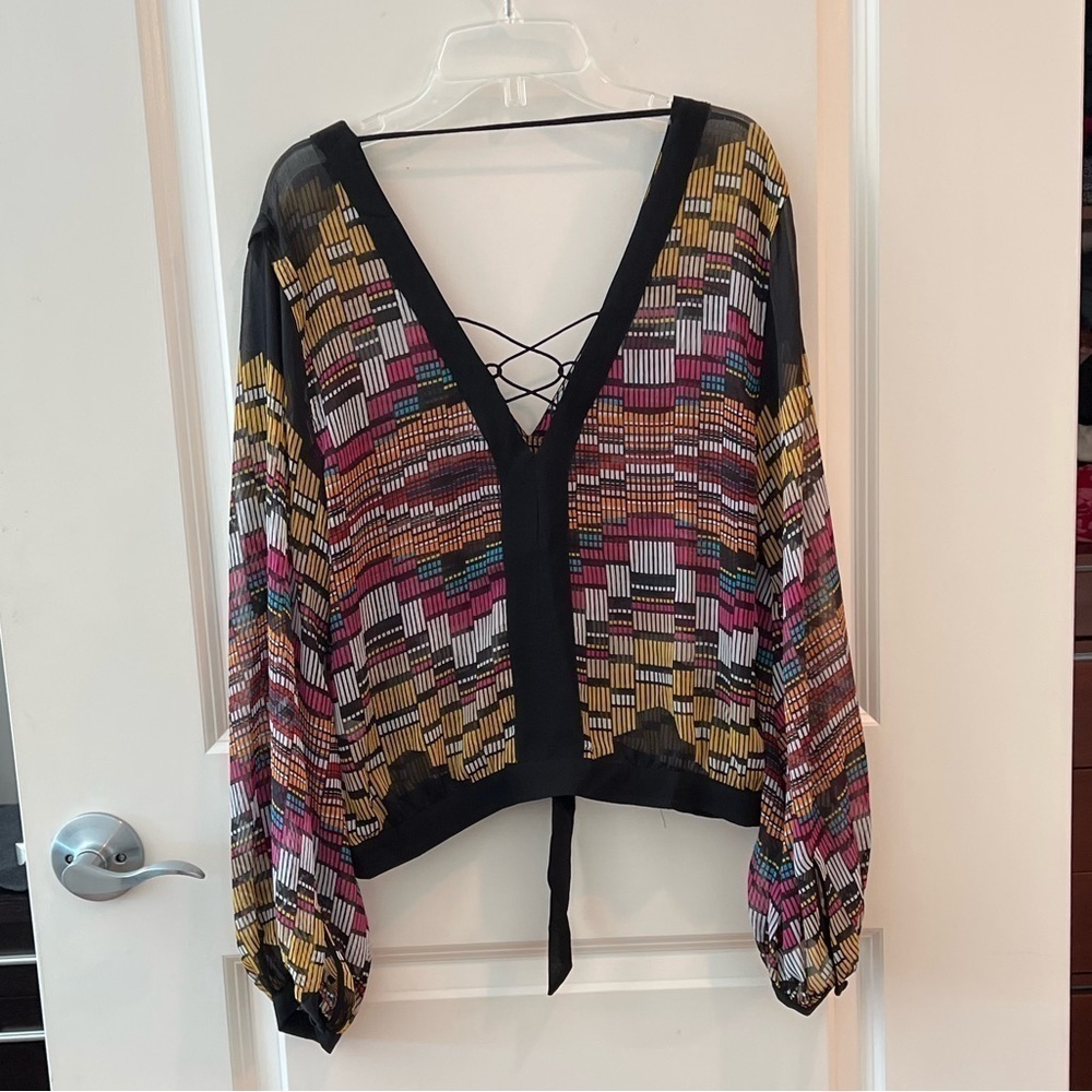 Bebe Multicolor Blouse - Picture 6 of 16